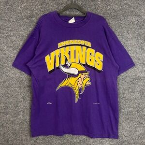 Vintage 1994 Nutmeg Minnesota‎ Vikings NFL Football T Shirt XL
